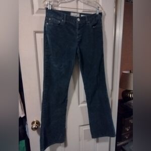 Old Navy, Teal Corduroy Jean Cut, 6 EUC